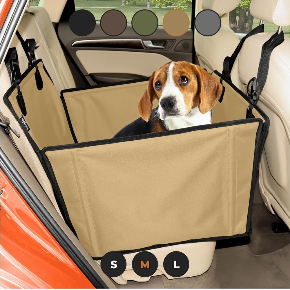 Dog Car Seat Tan Extra Stable
